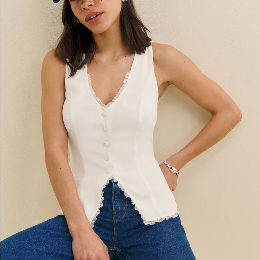 Reformation Skylar Top in Gossamer *NEW*